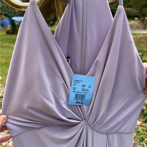 David’s Bridal Celebrate style size 4, soft Iris color,